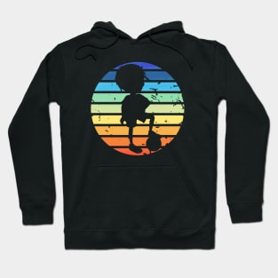 Soccer Boy Rainbow Sunset Hoodie